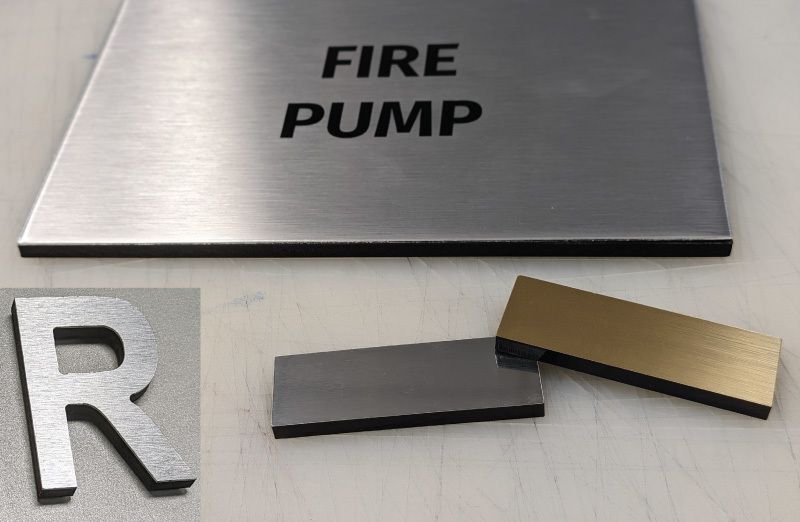 Metal laminate signs & letters
