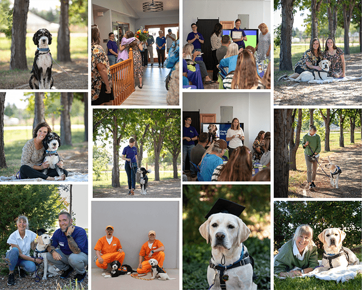 Collage of pictures from September 2024 graduation