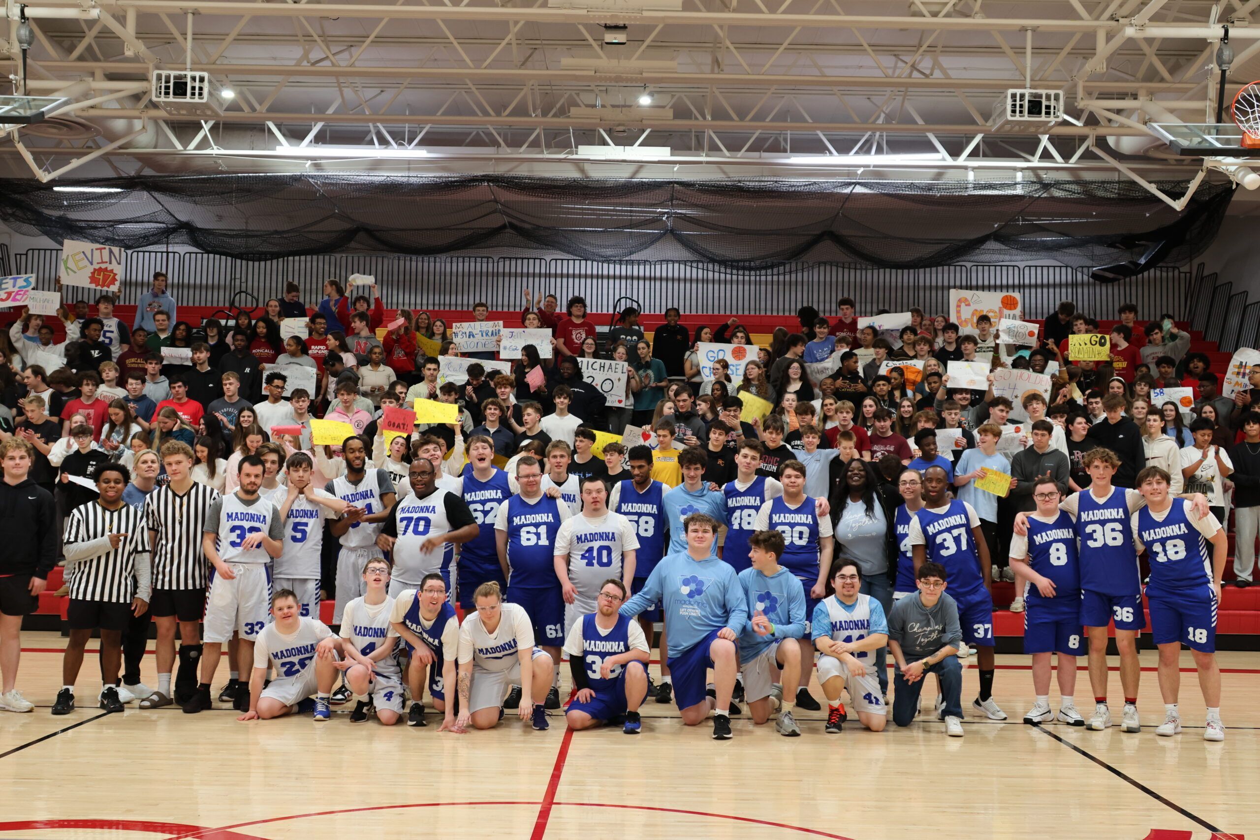 Madonna's Special Olympic teams get pregame boost at Roncalli Catholic