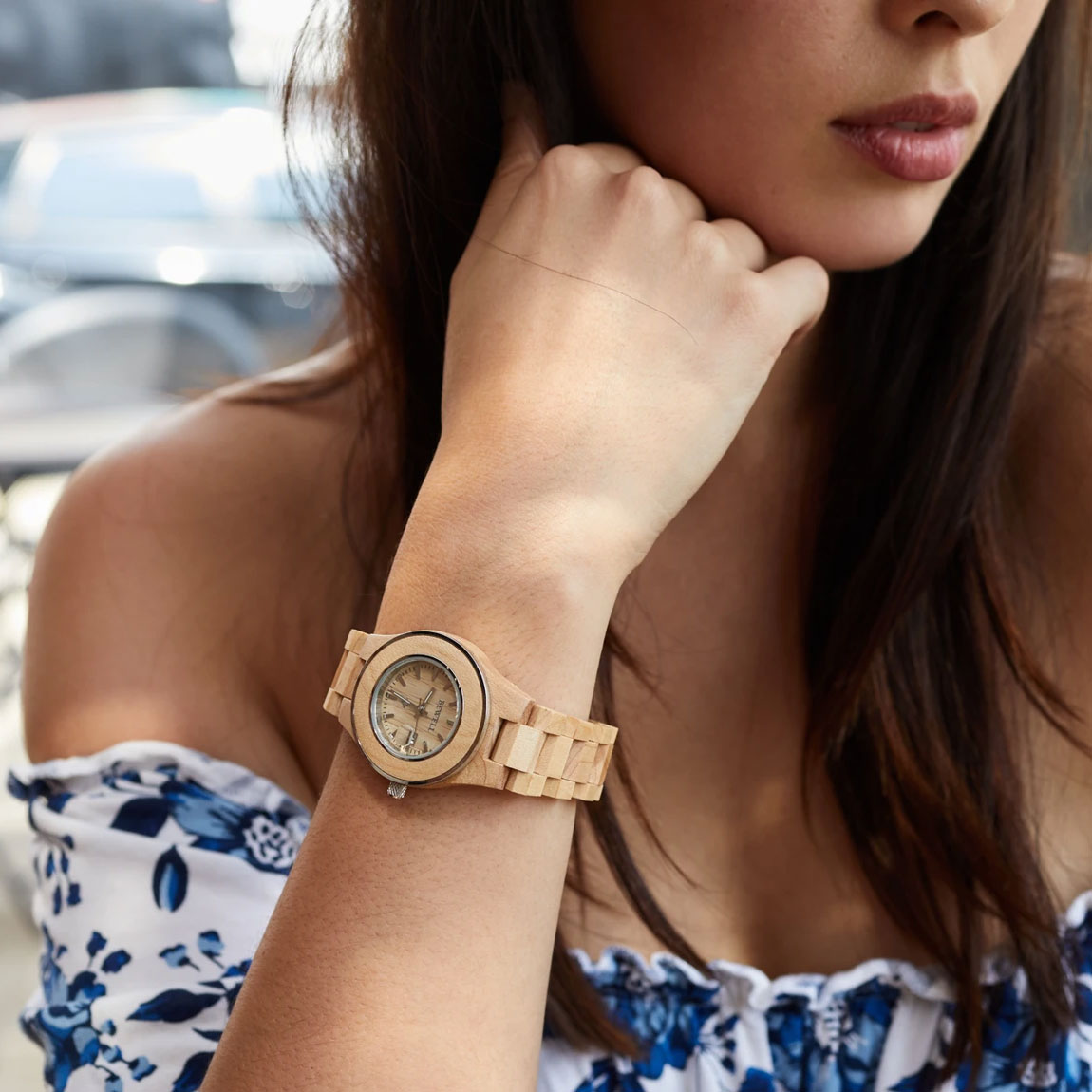 Venus Maple Wood Watch