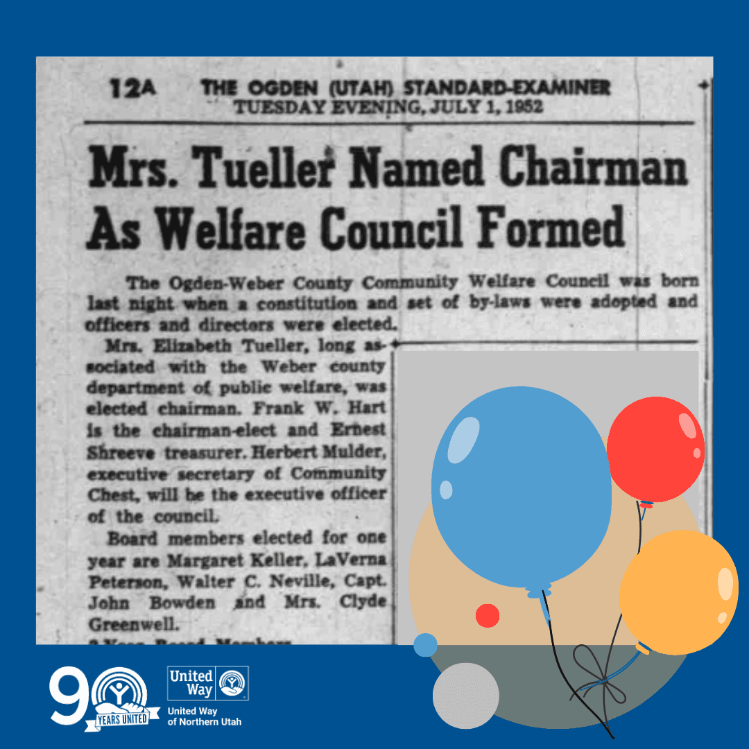 the Ogden-Weber County Community Welfare Council (1952)