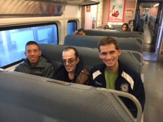 Travel Training on NJ transit train