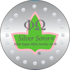 SILVER PIN WITH CLEAR RHINESTONES