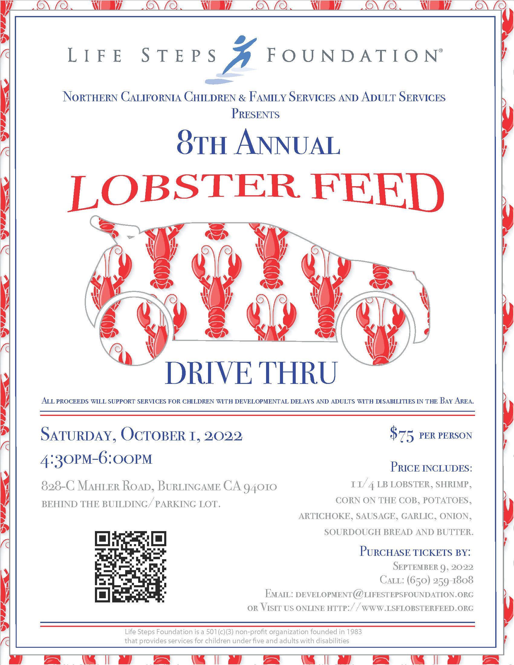 8th Annual Lobster Feed Drive Thru Happening Saturday October 1st