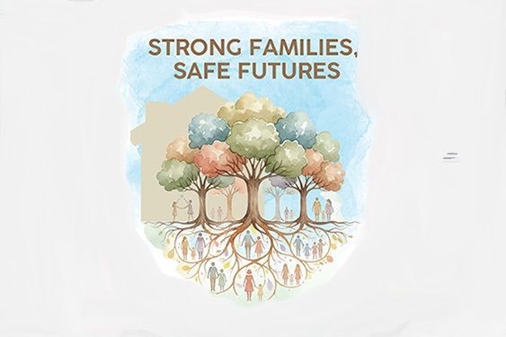 Tree with families at the roots