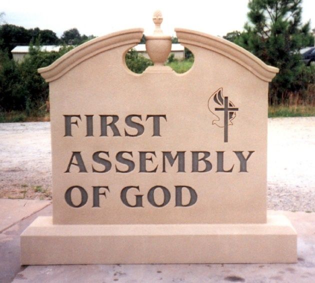D13013 - Monument Sign for Entrance to First Assembly of God Church