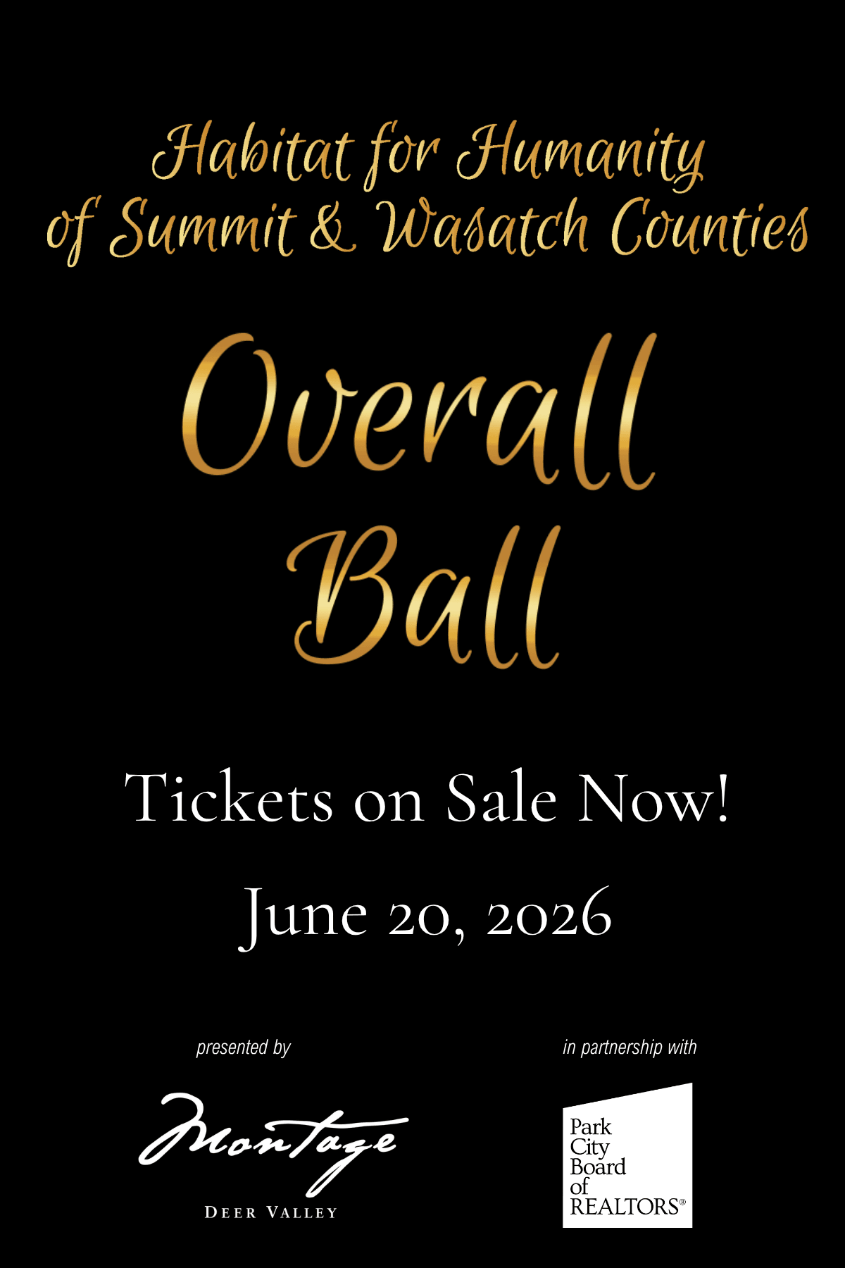 Overall Ball Save the Date June 20, 2026