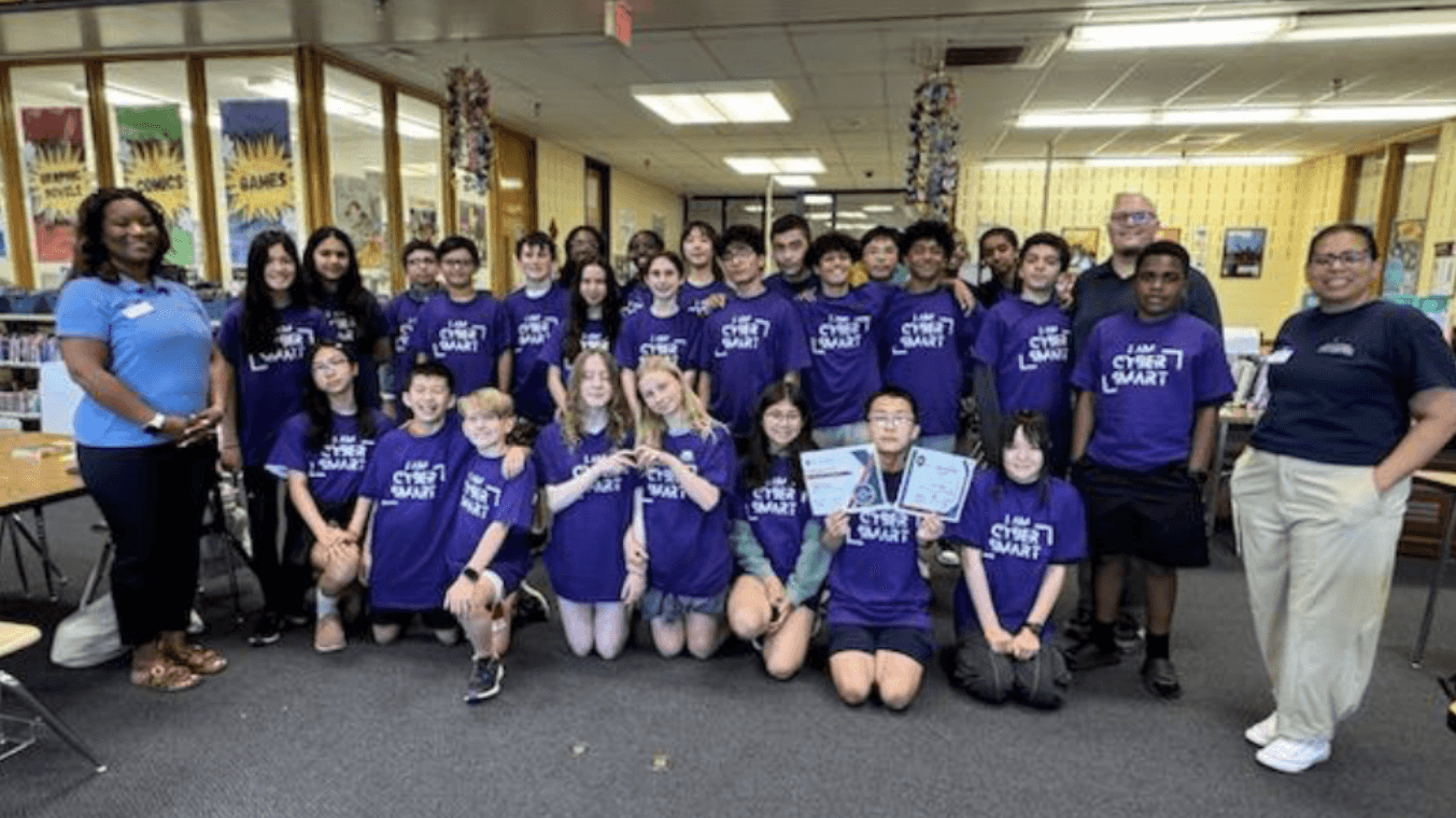 Dr. Alisha Jordan with Robert Frost Ambassadors