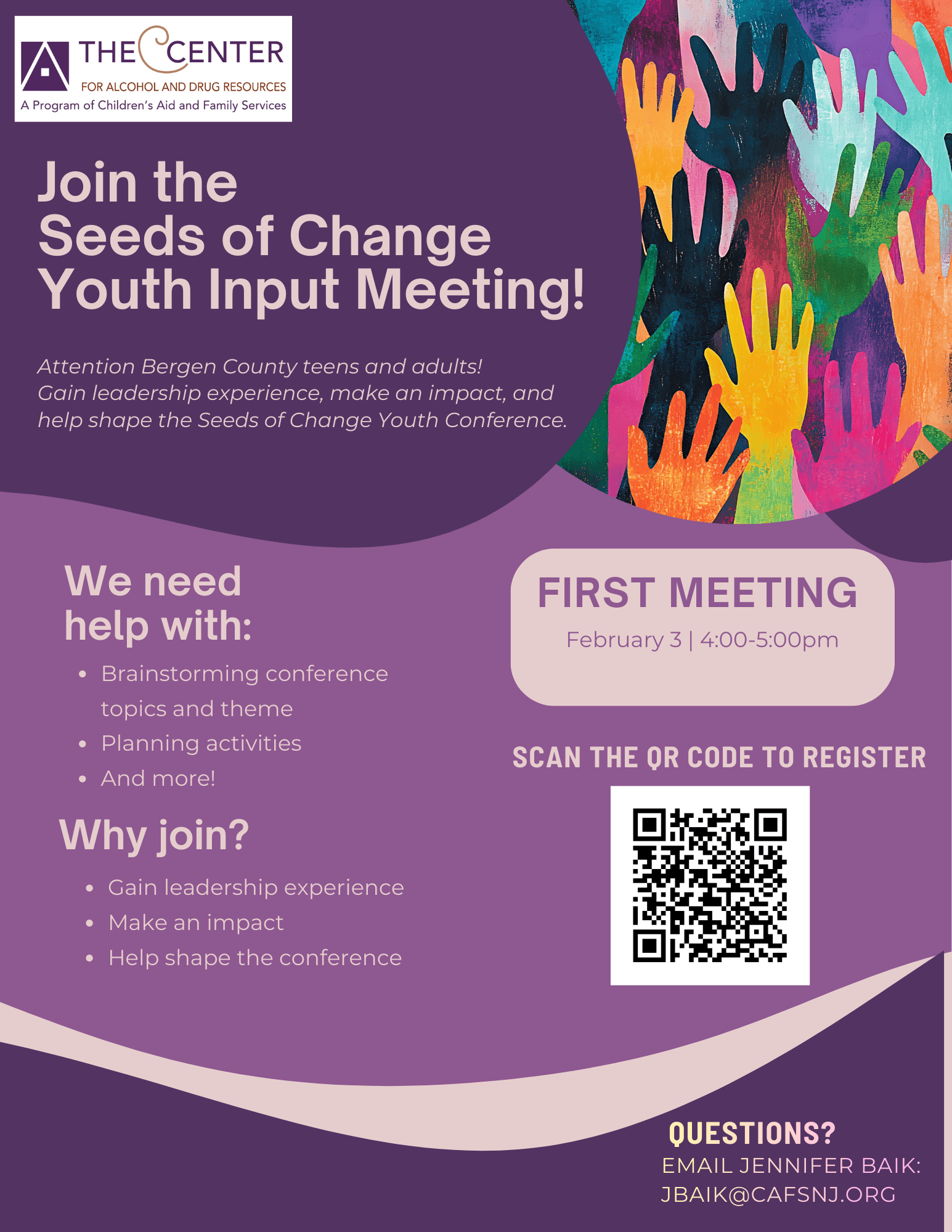 Neon Highlighted Glow Through What you Go Through with Seeds of Change Logo