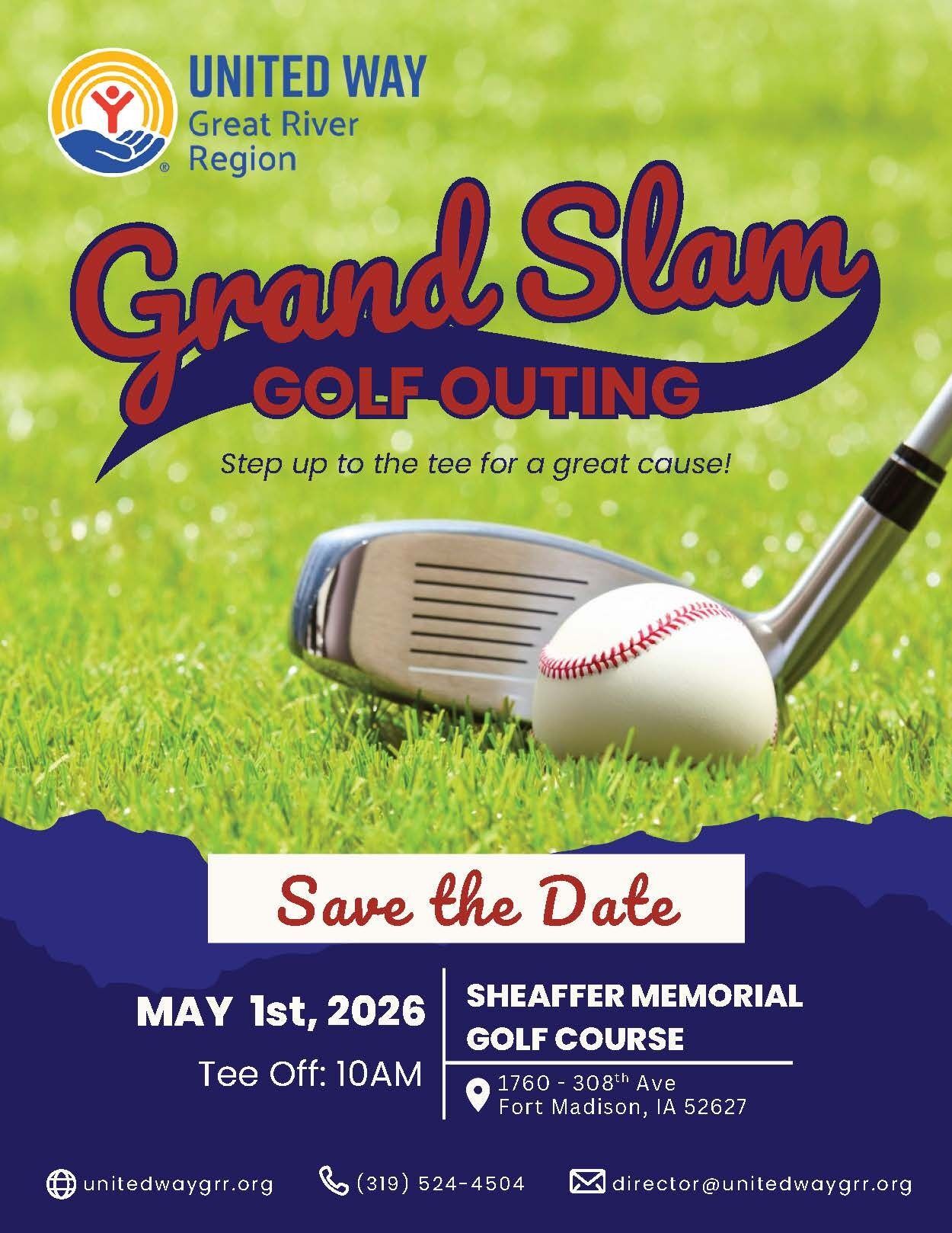 golf outing informational flyer