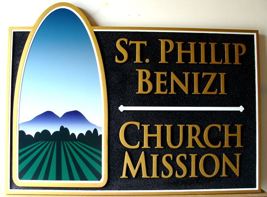 D13010 - Sandblasted HDU Church Mission Sign