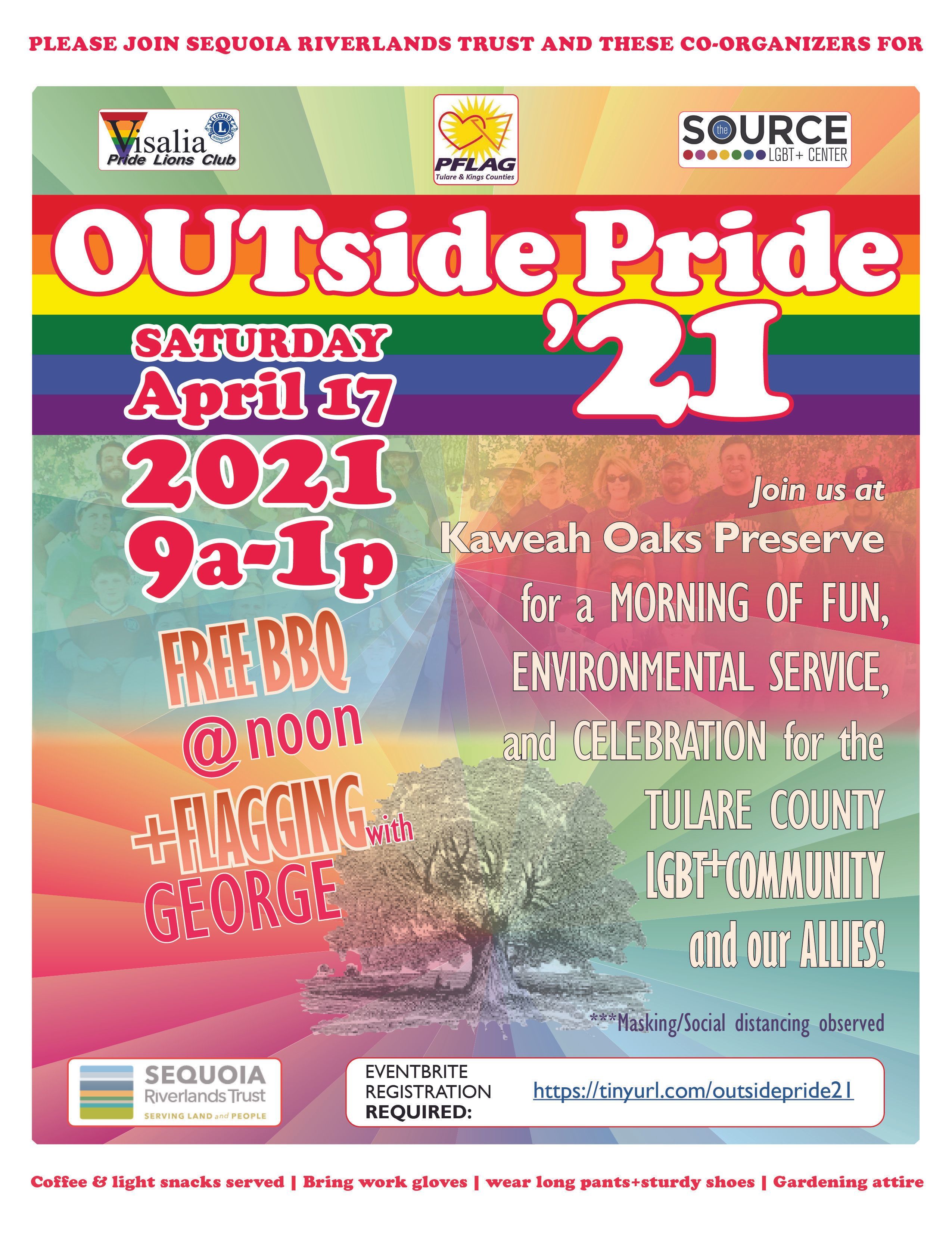 OUTside Pride returns to Kaweah Oaks Apr. 17 (see signup on flyer)