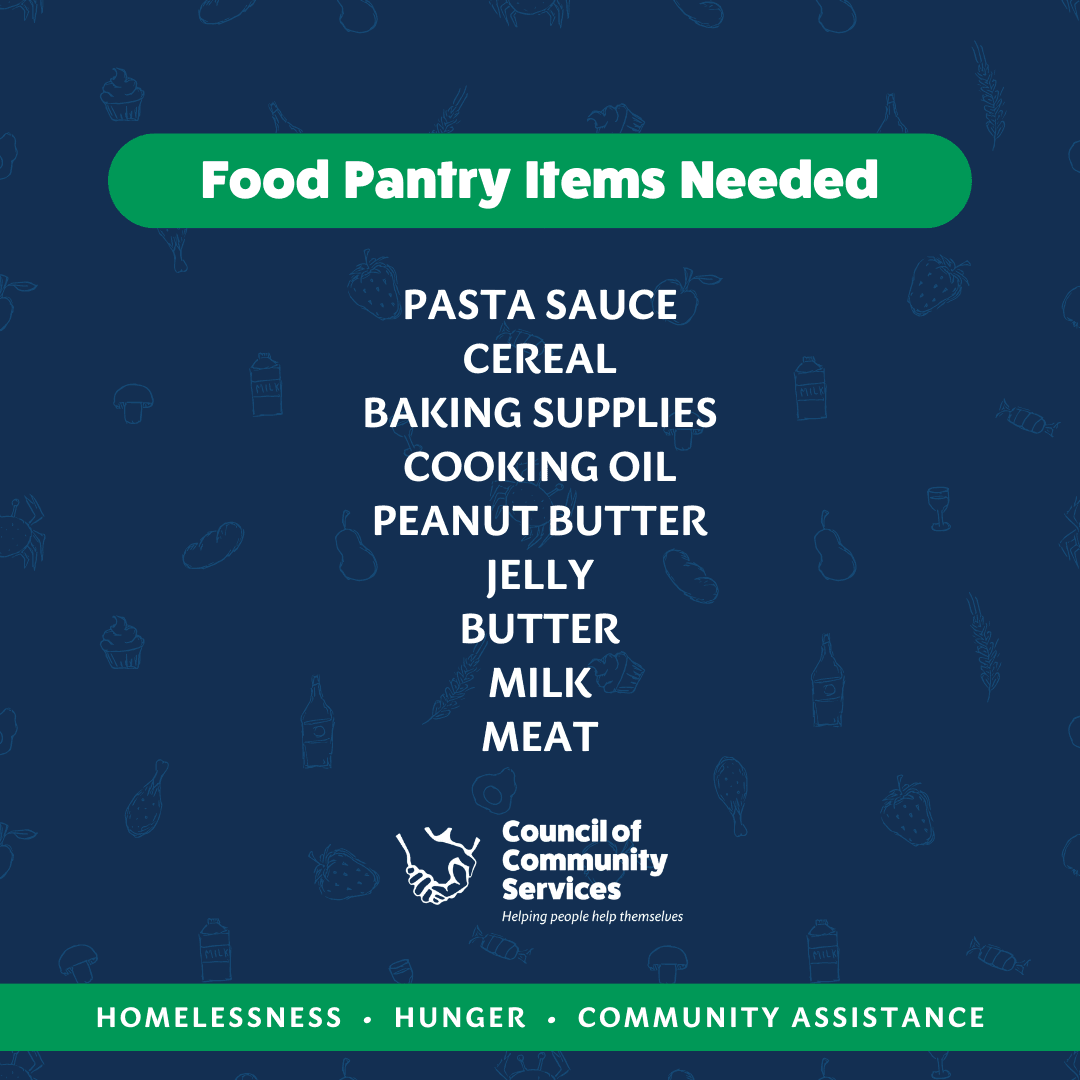 Donations In Need At The Food Pantry
