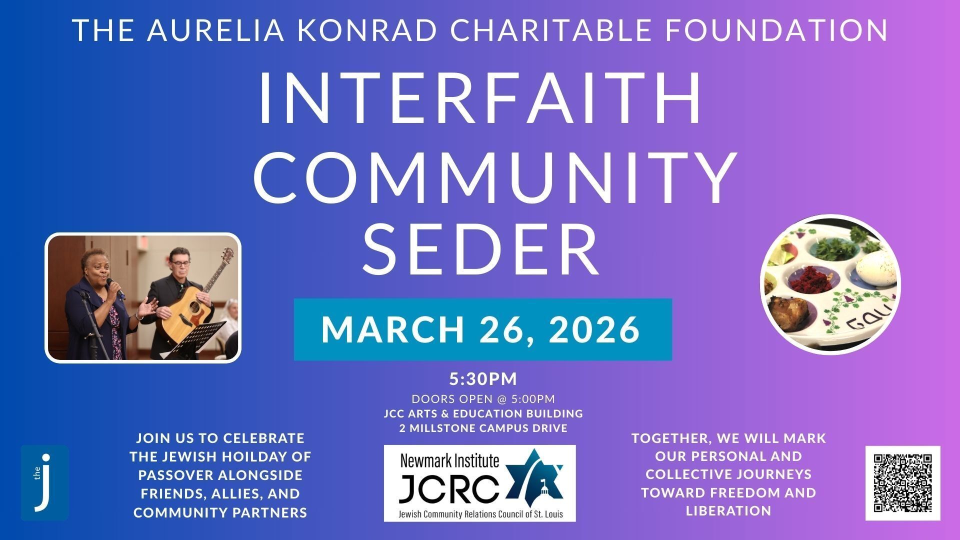 Flyer for Community Seder 2026