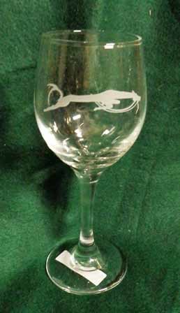 Sioux Horse Effigy - Glass Stemmed White Wine