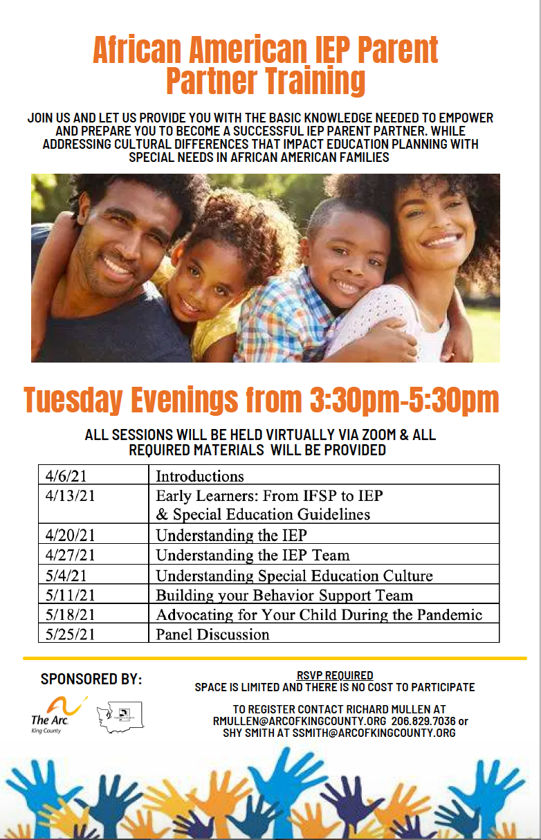 African American IEP Parent Partner Training - Panel discussion