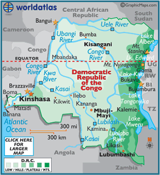 DR Congo - Geography