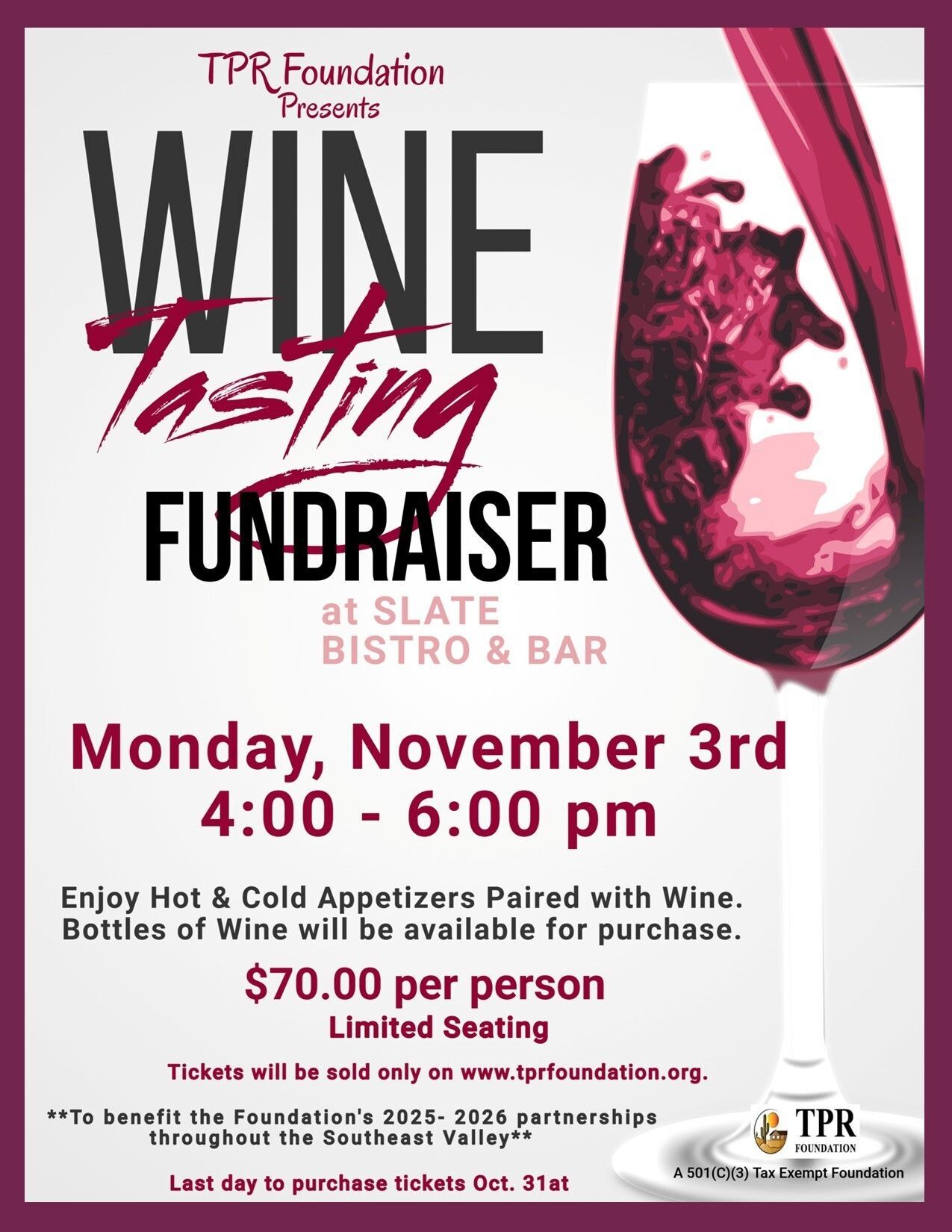 Poster for Wine Tasting