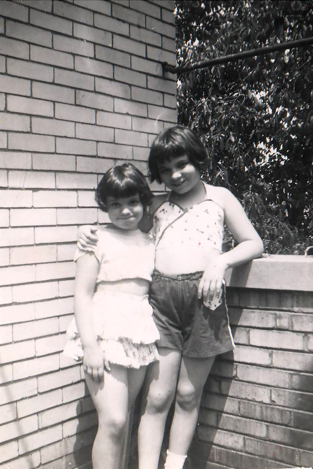 Nancy and her sister.