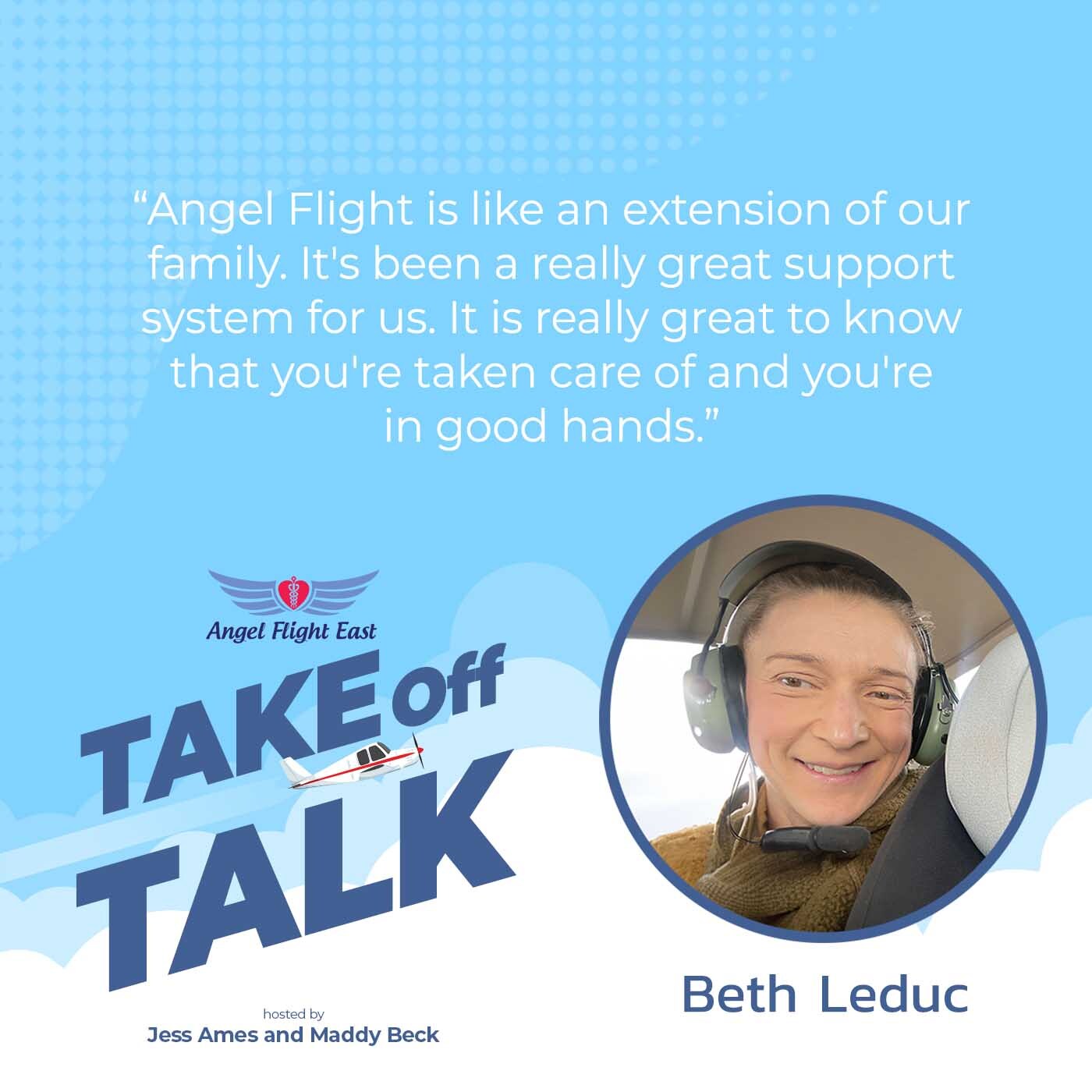 Take Off Talk with Angel Flight East | Beth Leduc