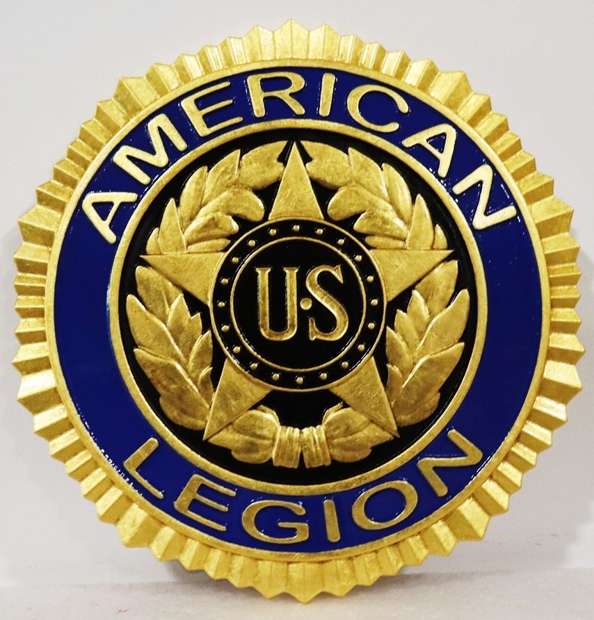 UP-1010 -  Emblem of American Legion, Gold-Leaf Gilded