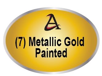 M7410 - (7) Metallic Gold  Painted Plaques