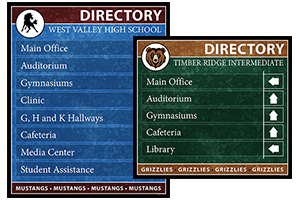 School Directory Boards