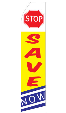 Stop Save Now Econo Stock Flag