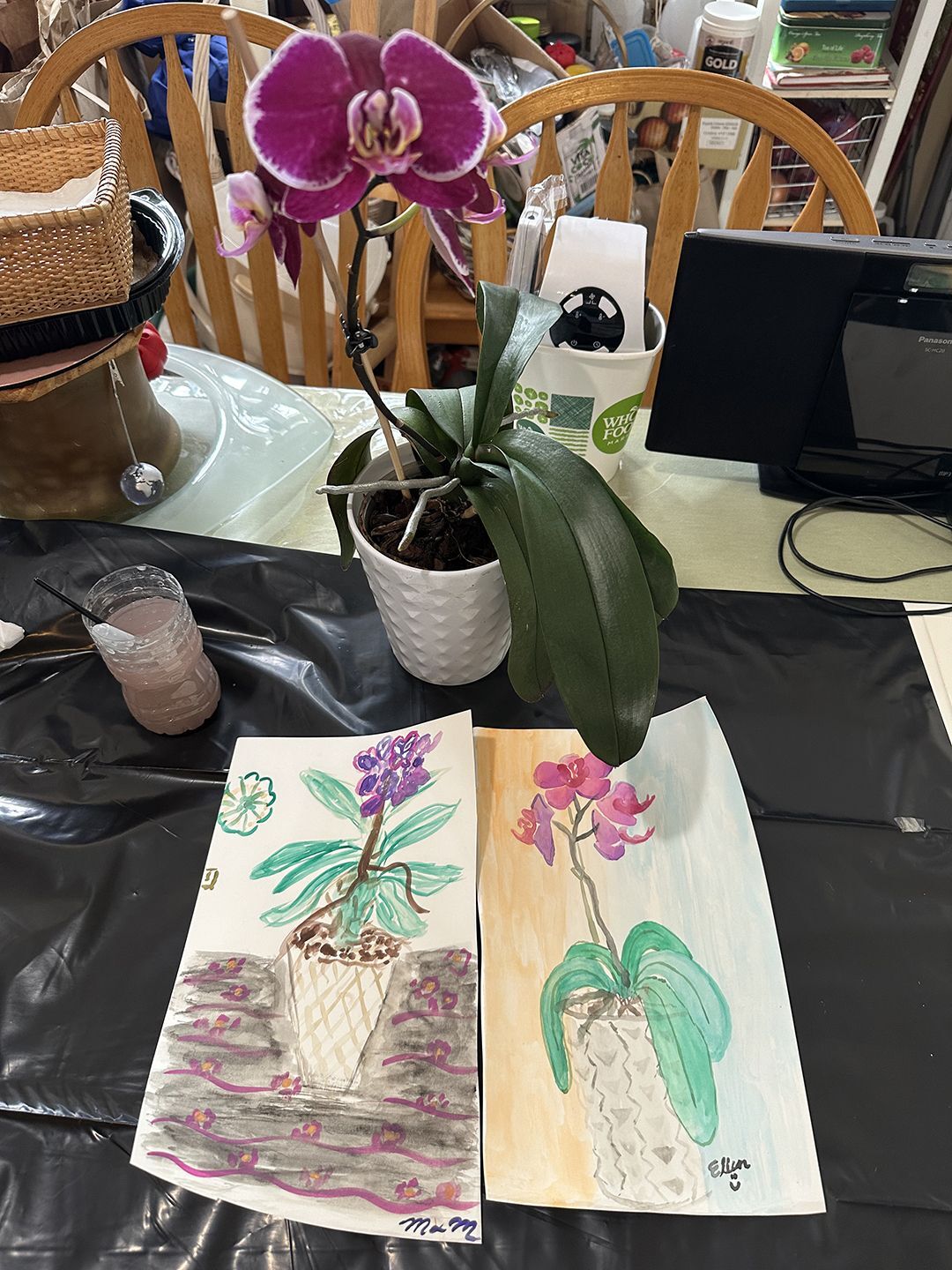 Friendly Visiting Match Ellen and Moogie's Works of Art