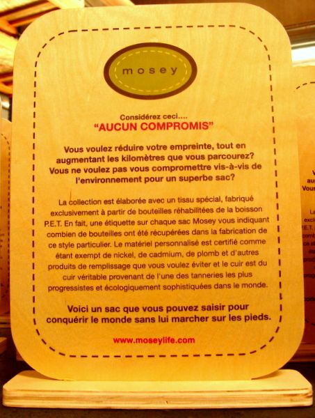 EC1060 - Point-of-Purchase (POP) plaque for Mosey Company, Printed Birch 