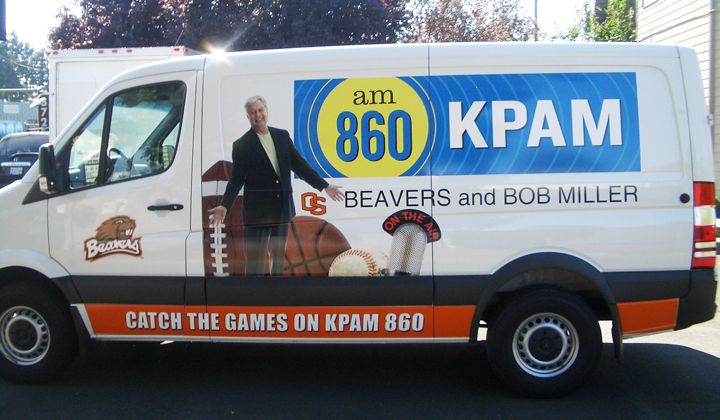 KPAM Sprinter Van full color digital Print vehicle graphics