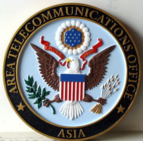 U30326 - Carved Wall Plaque for Telecommunications Office, Asia