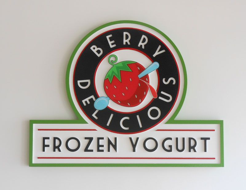 Berry Delicious dimensional sign