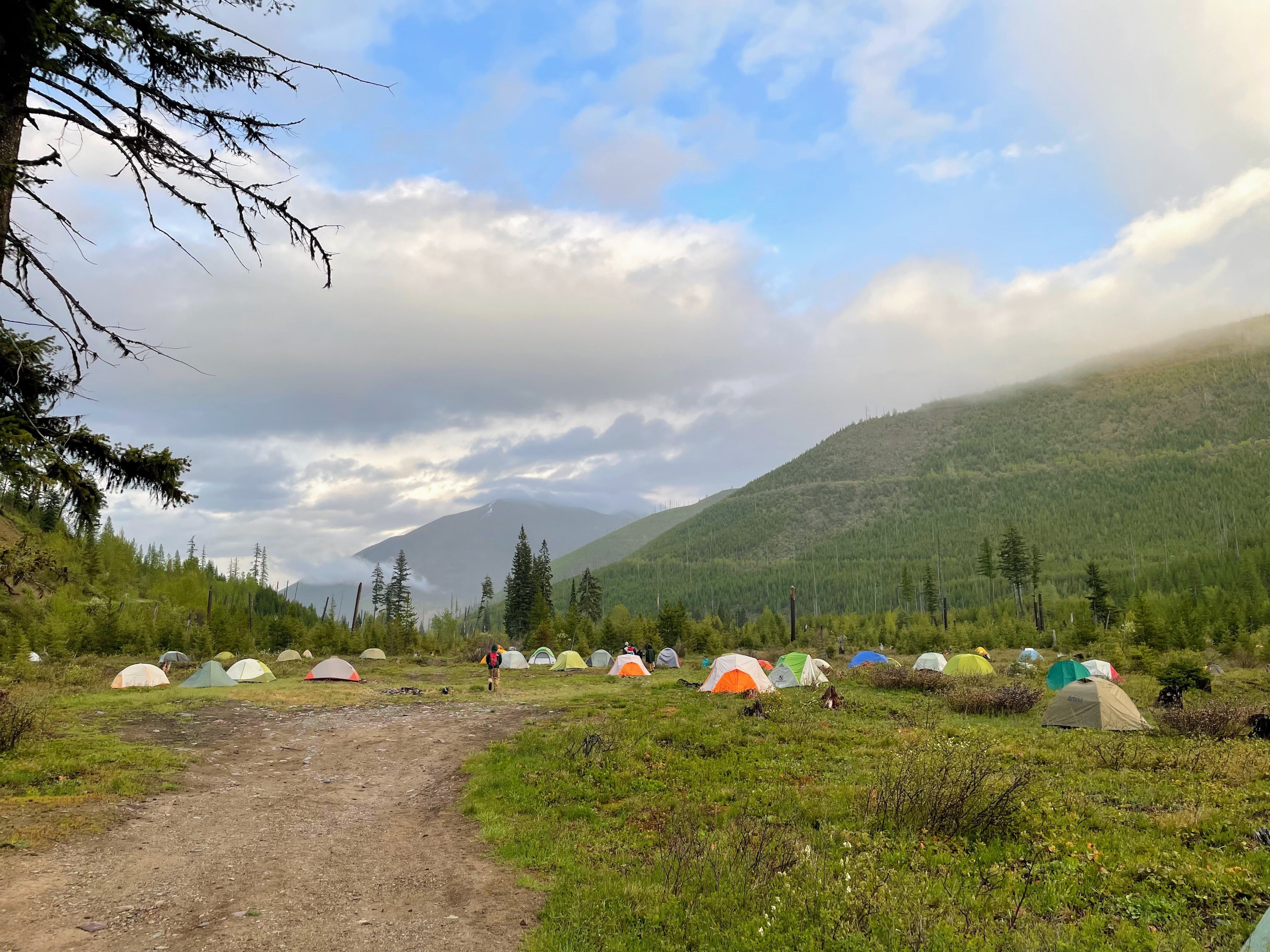 A field of tents