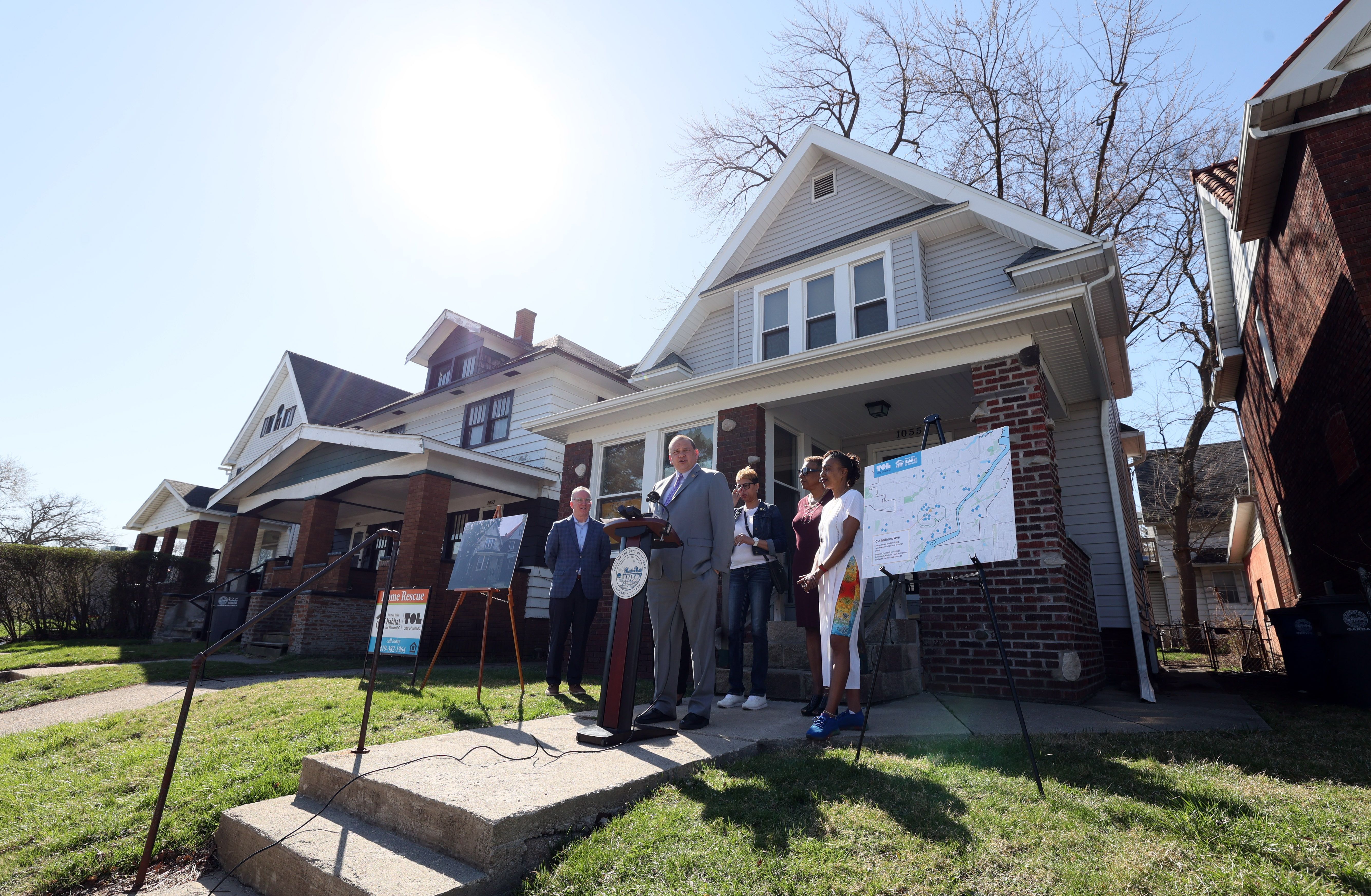 Toledo's Department of Housing and Community Development and Maumee Valley Habitat for Humanity Announce Home Rescue Achievements