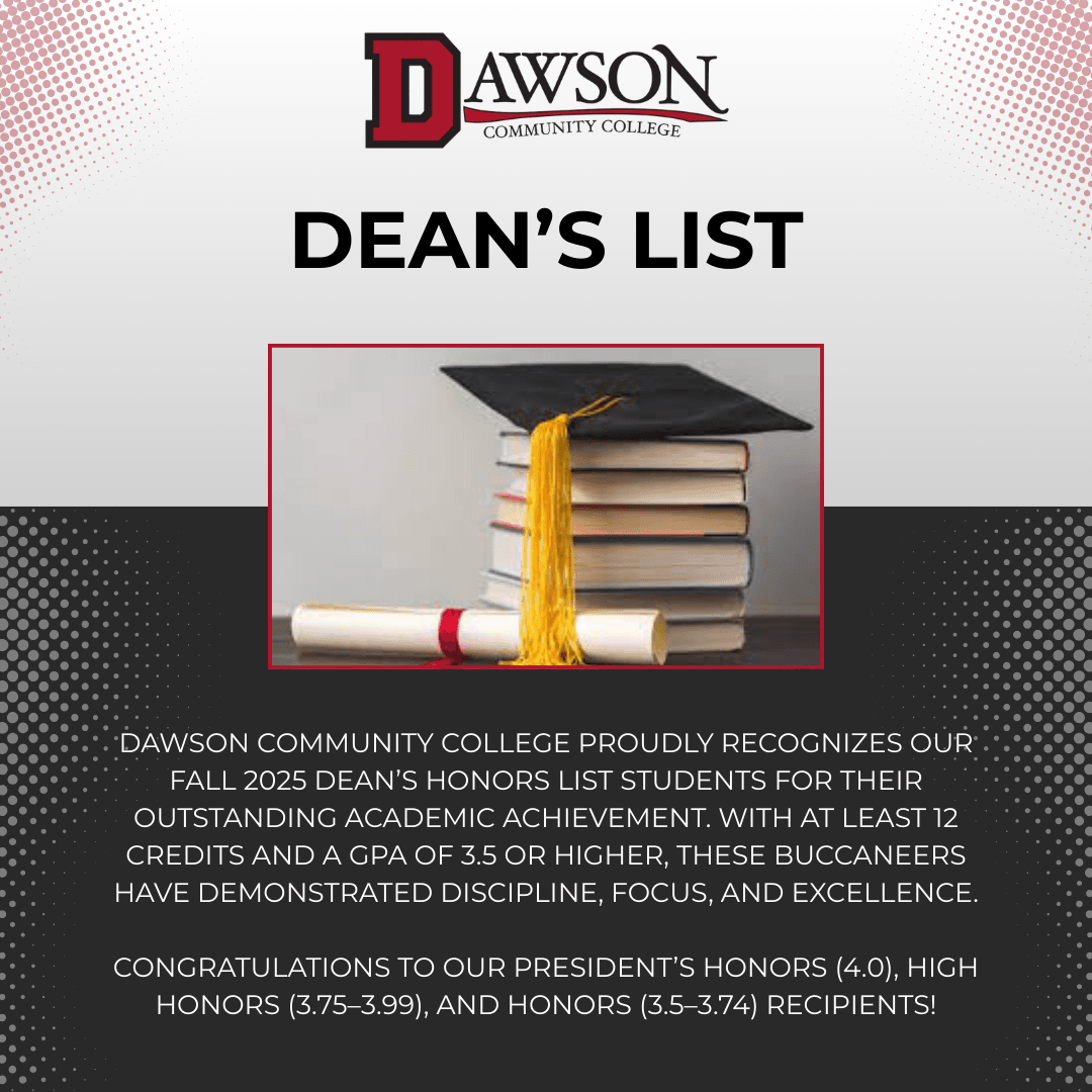 DCC Fall 2025 Dean's List
