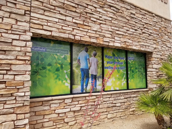 Window Wraps and Vinyl Lettering for Multiple Locations