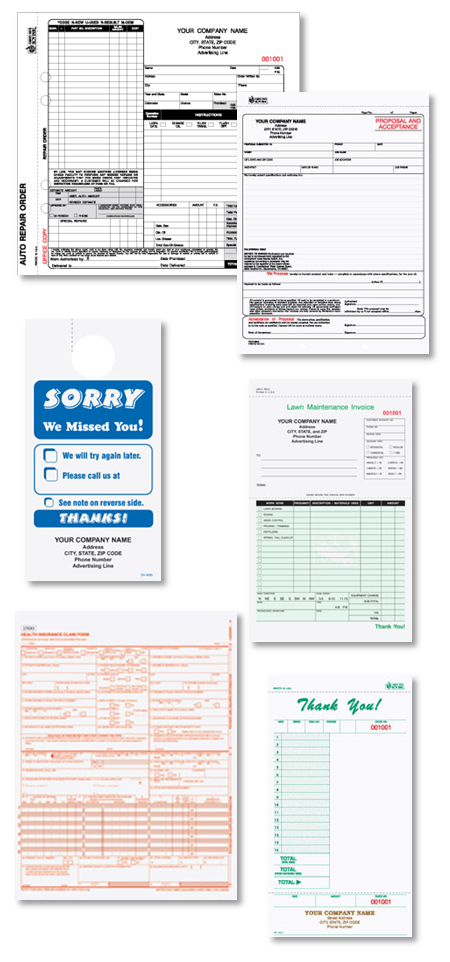 Variety of Customizable Business Forms