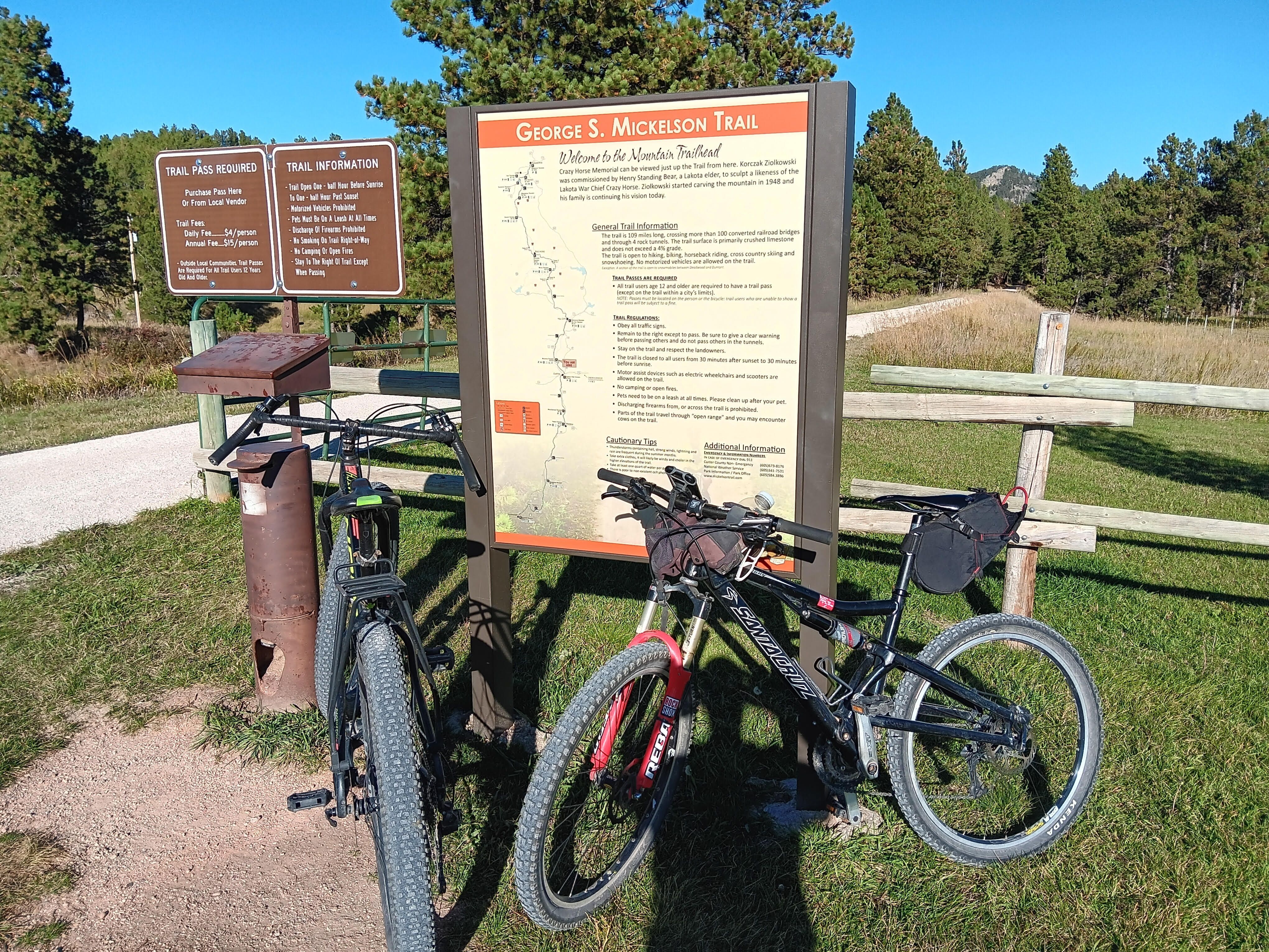 Trailhead sign