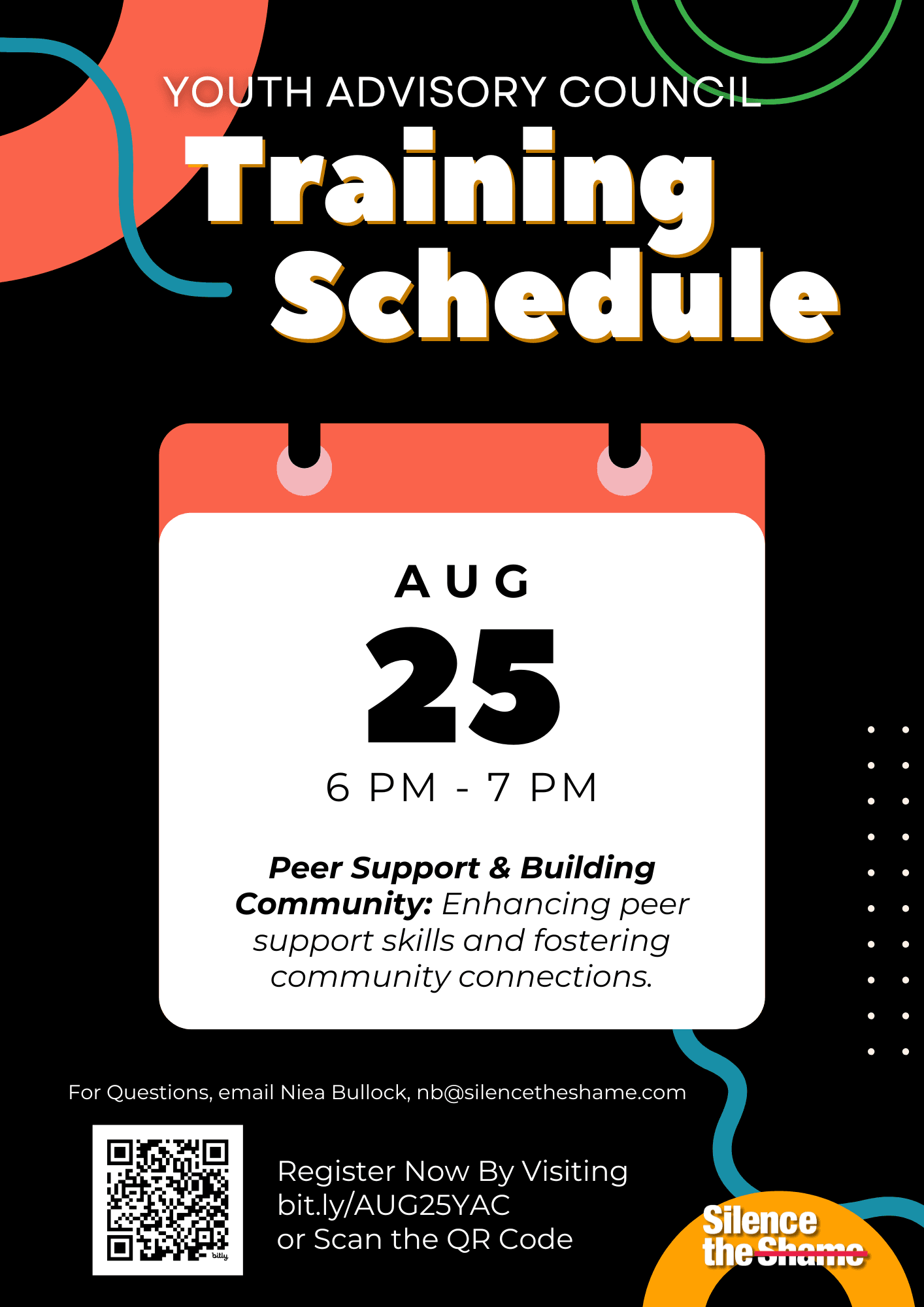 August 25th @ 6PM EST: Peer Support & Building Community