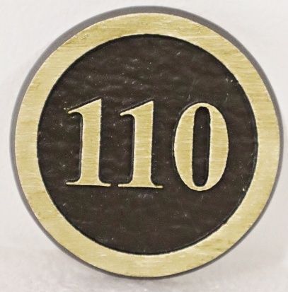 KA20839 - Carved Unit Number Sign