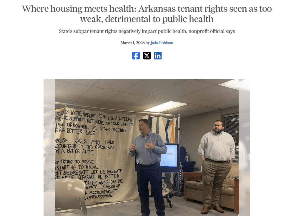 Where Housing meets health: Arkansas tenant rights seen as too weak, detrimental to public health