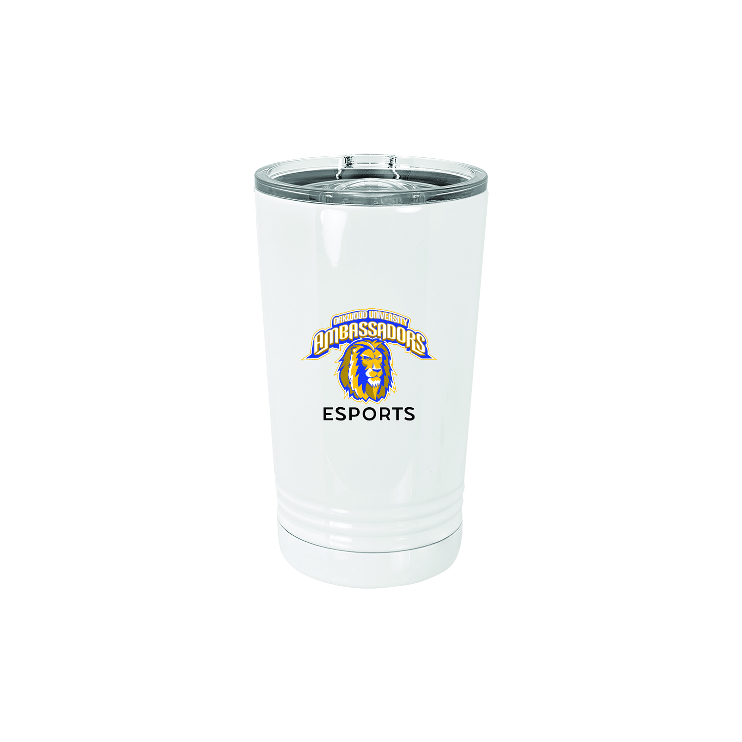 OAKWOOD UNIVERSITY White 16 oz. Polar Camel Pint with Slider Lid