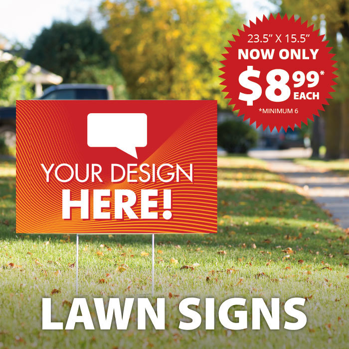 Lawn Sign 23.5" x 15.5", 1 Side - Upload Your Artwork
