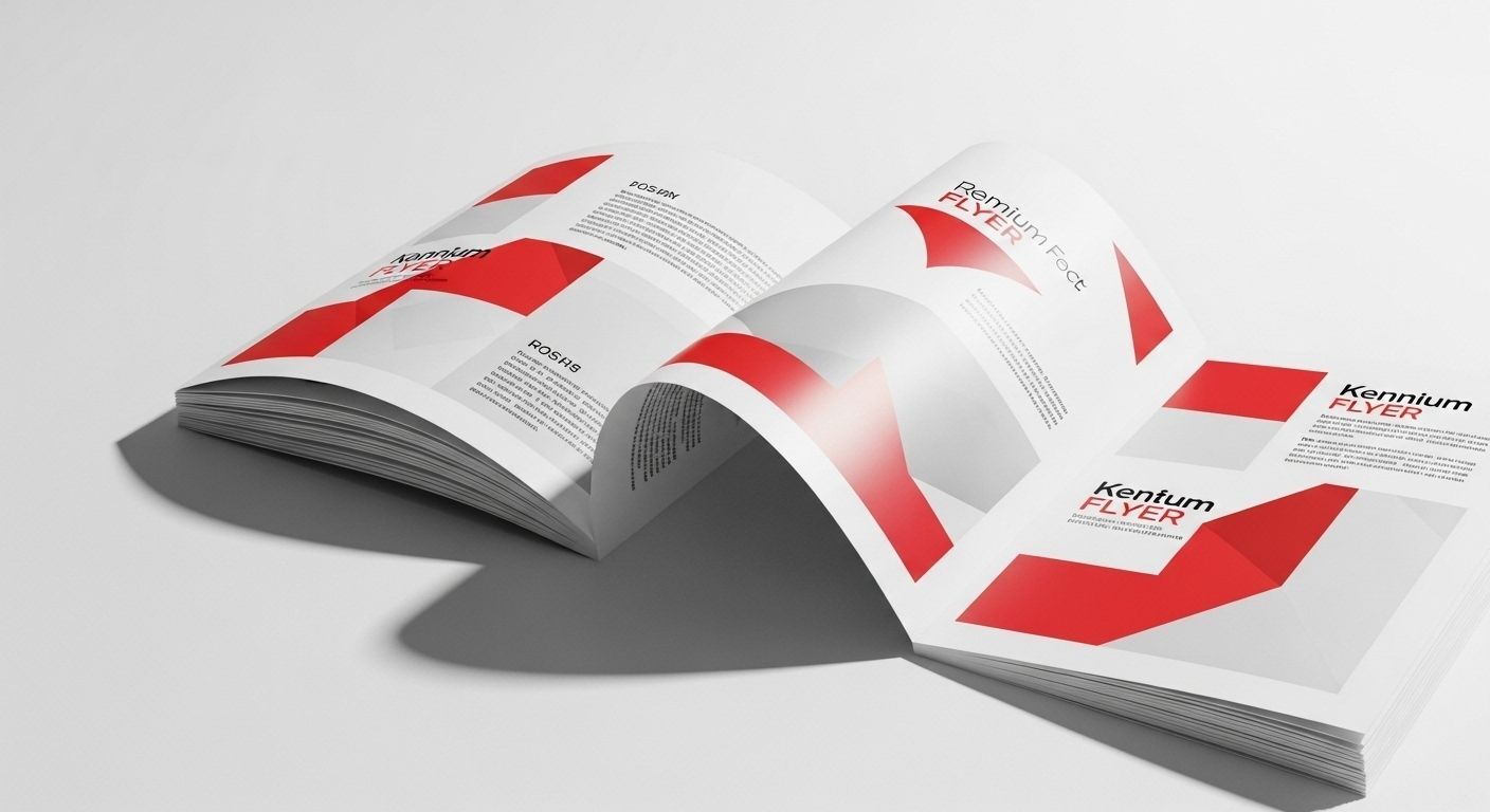 Bulk flyer printing ready for distribution, professionally printed in Bellevue & Seattle.