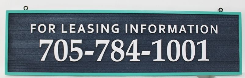 KA20548 - Carved HDU  Leasing Information Sign