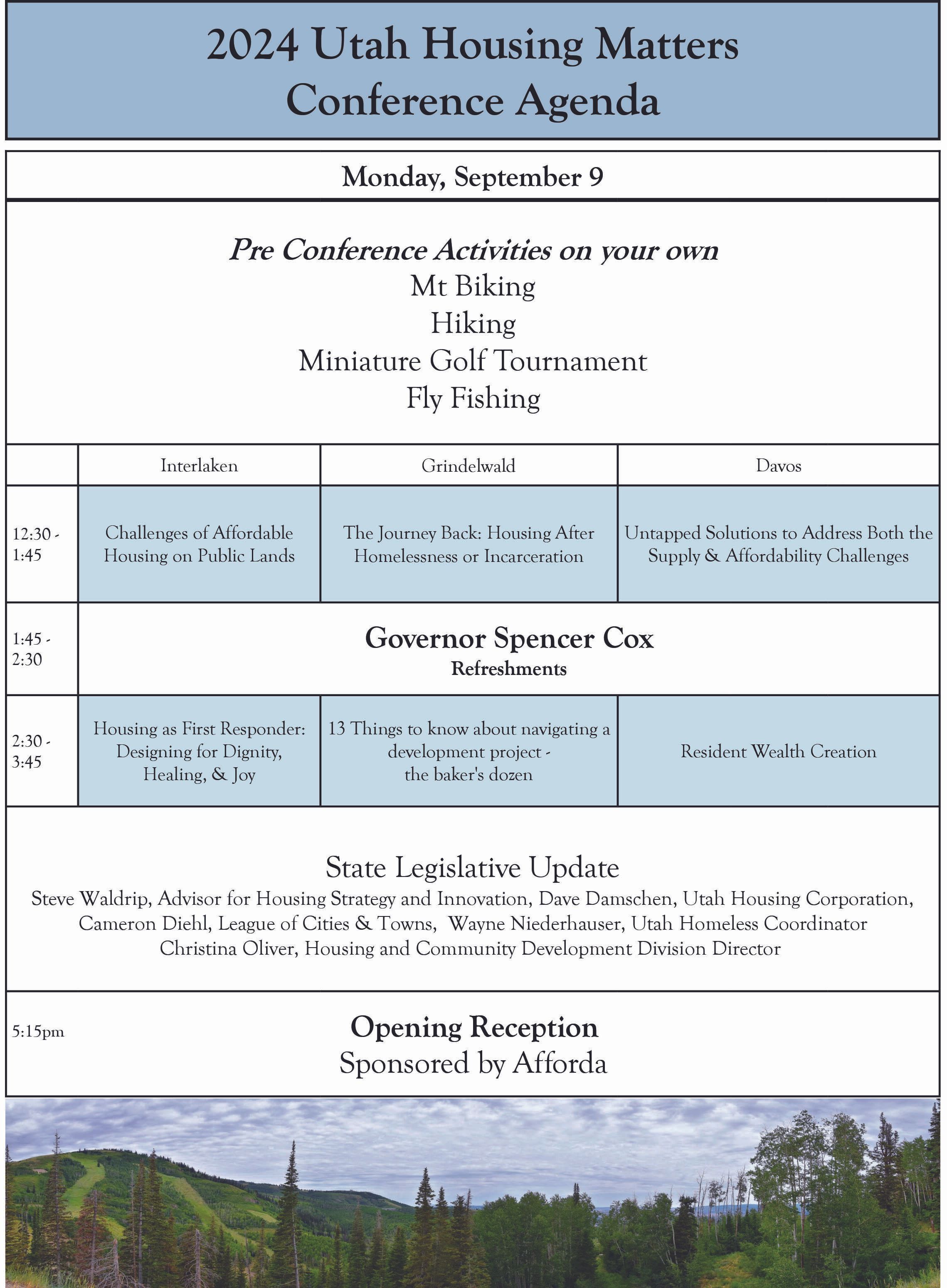 2024 Utah Housing Matters Conference Agenda