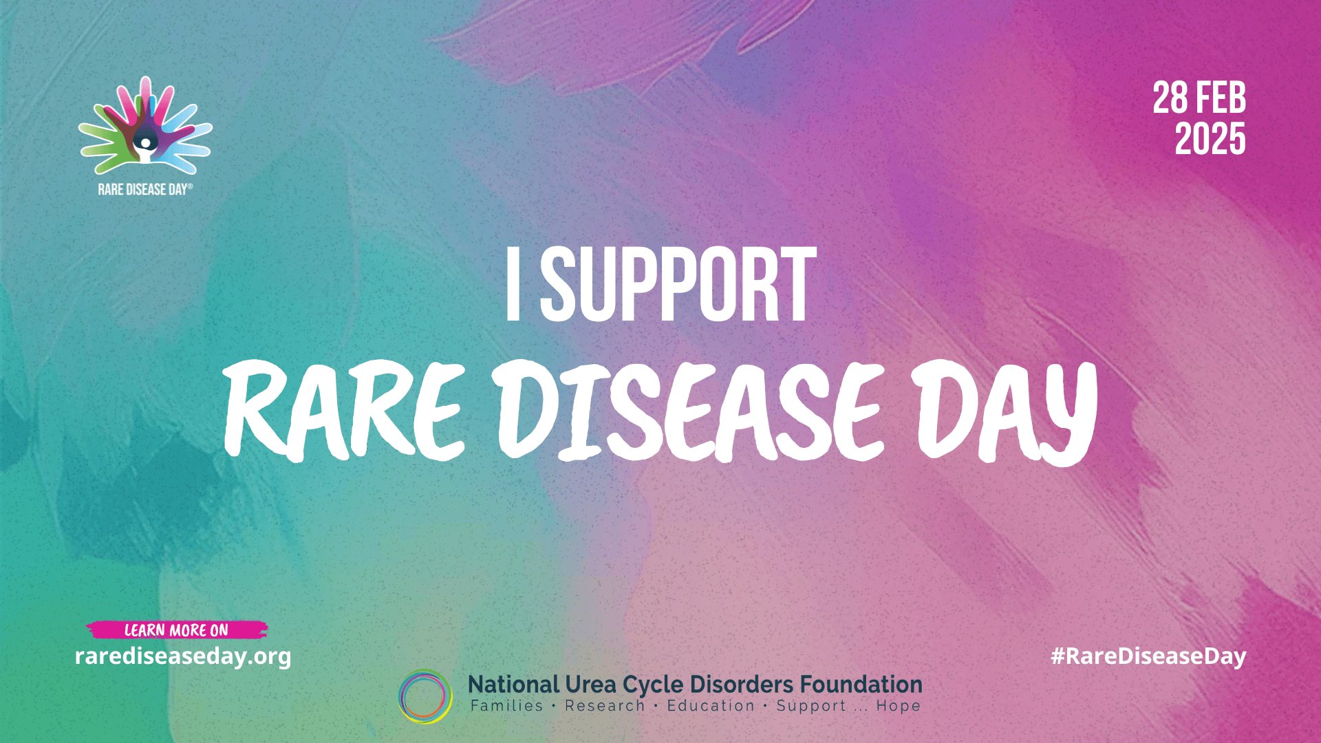 I Support Rare Disease Day Pledge Graphic