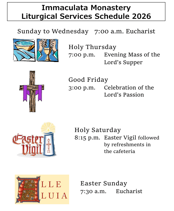 Holy Week Mass Schedule