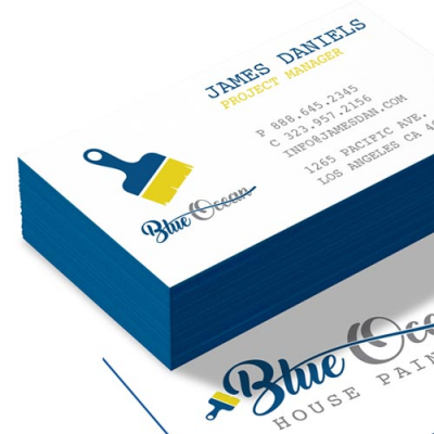 32PT Uncoated Painted EDGE Business Cards